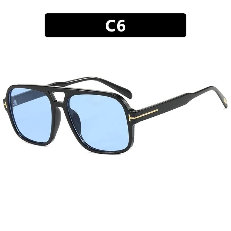 C7 Aviator-Style Pink Lens Sunglasses Eyewear