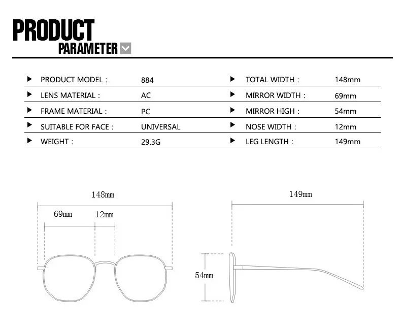 Design C4 Aviator-Style Sunglasses Black - 8