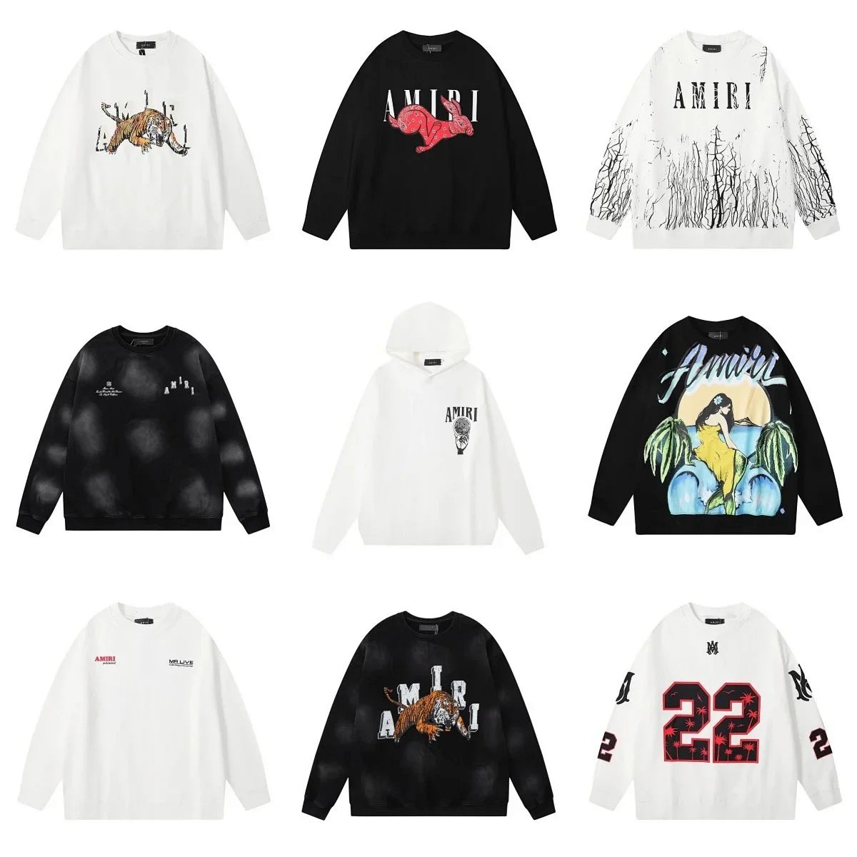 Amiri Cheetah Print Graphic Hoodie White product detail 2 in Litbuy spreadsheet finds