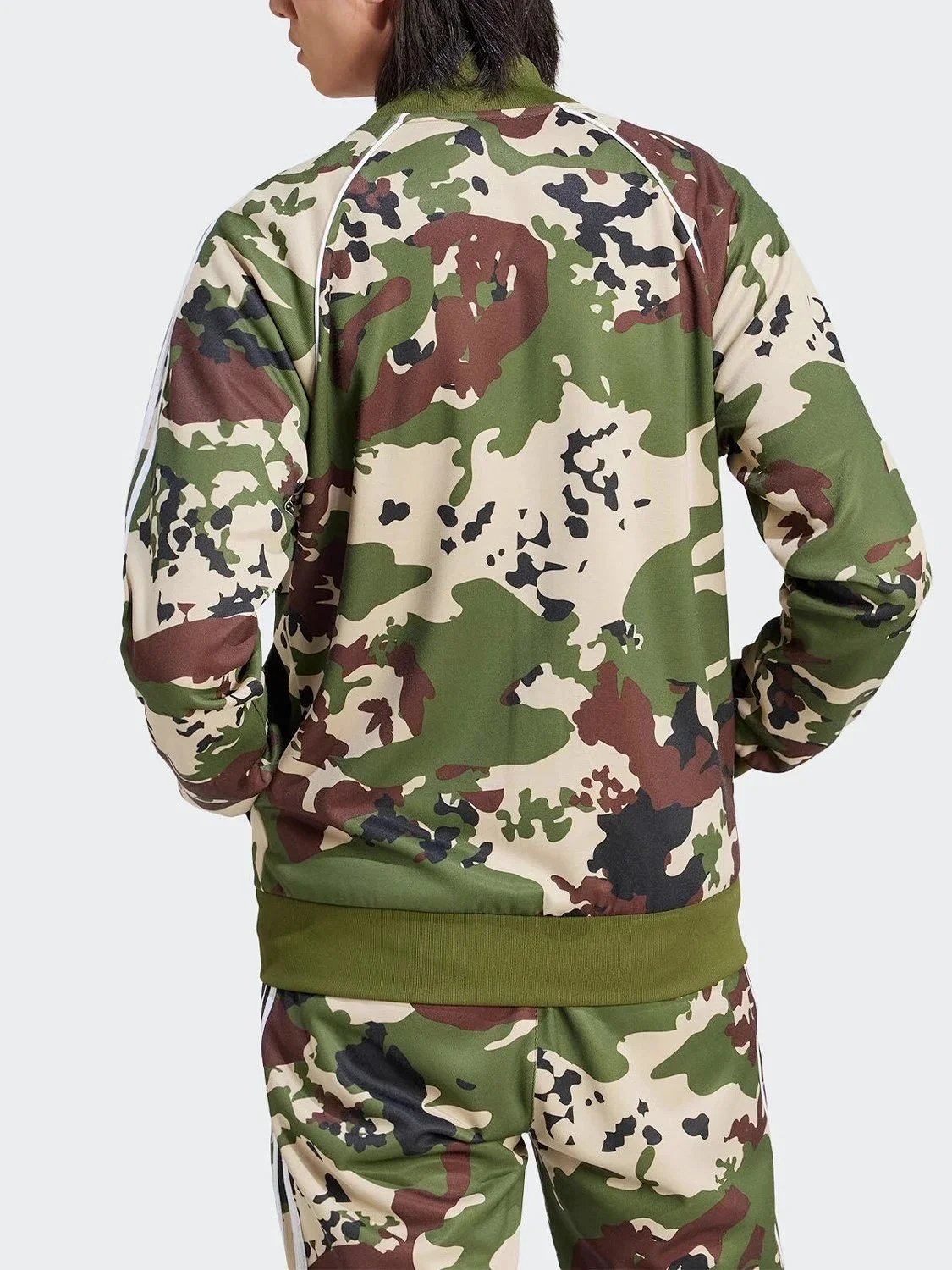 Adidas Originals Track Jacket Camo Green Outerwear product detail 3 in Litbuy spreadsheet finds