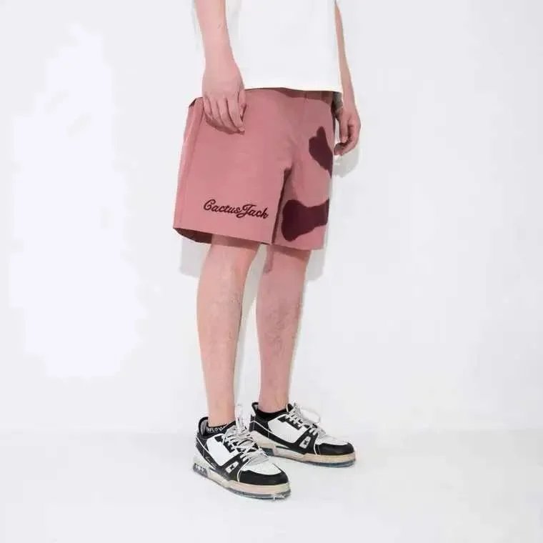 Cactus Jack Pink Abstract Print Casual Shorts