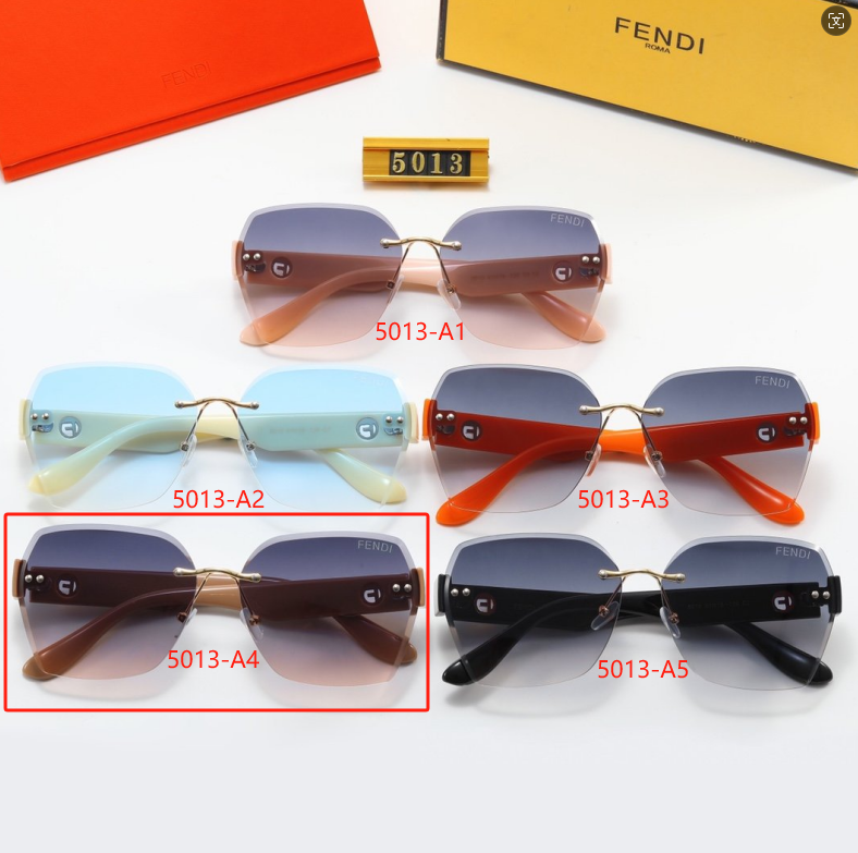Fendi Eyewear 1924 square rimless sunglasses — 5013-A4