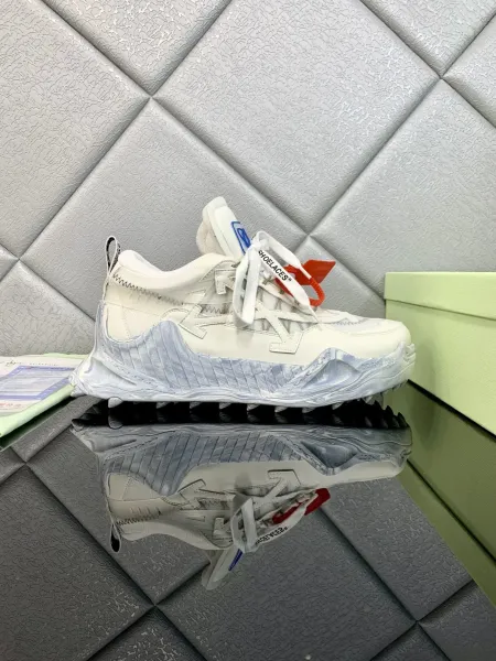 Off-White Diagonal Arrow Industrial Sneakers White/Transparent Chunky Sneakers - 1