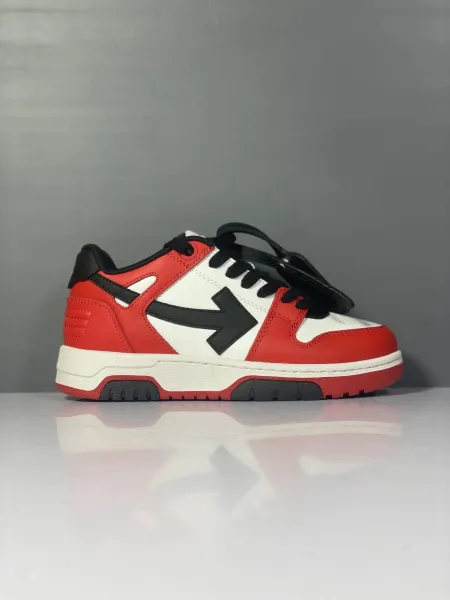 Off-White Arrow Low Red White Black Sneakers - 1