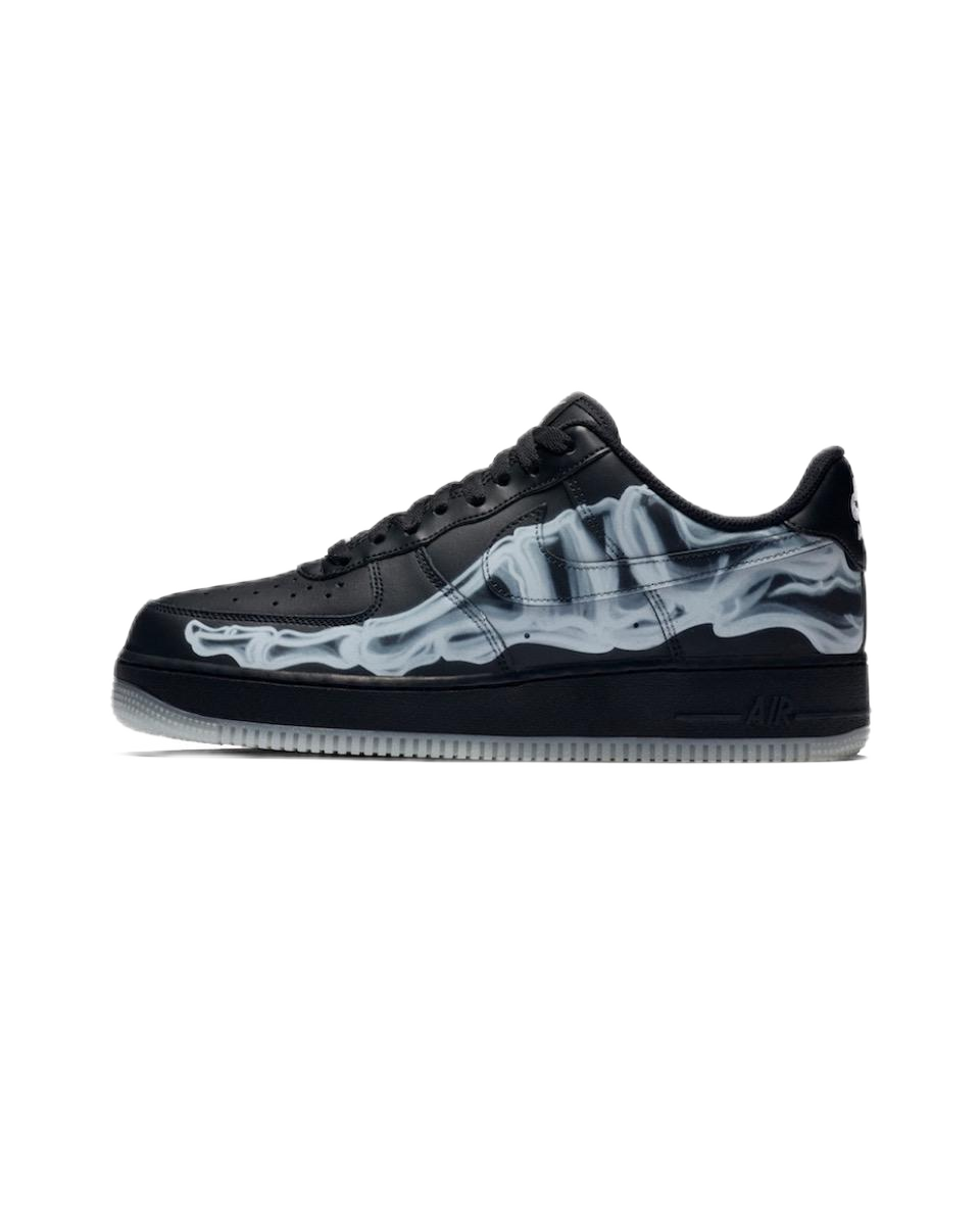 Nike Air Force 1 Low X-Ray Skeleton Black Sneakers - 1