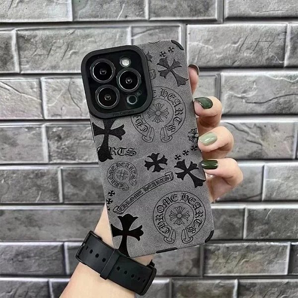 Chrome Hearts Gray Cross Print Phone Case product listing in Litbuy spreadsheet finds