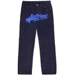 Badfriend Classic Dark Blue Denim Straight Leg Jeans