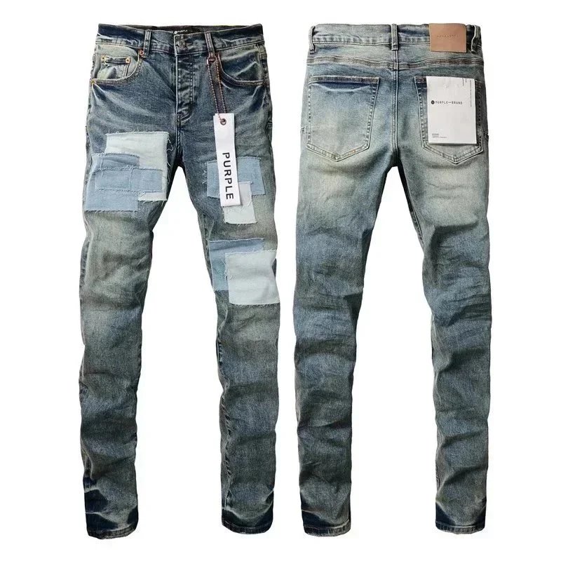 Purple Brand Purple Brand Patchwork Denim Jeans Blue