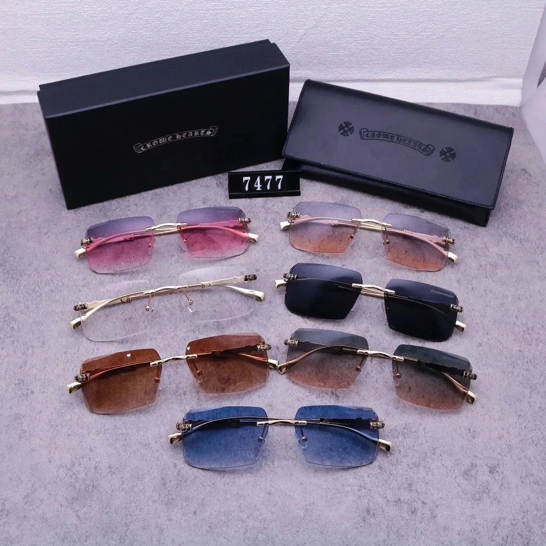 Chrome Hearts Eyewear Rectangular Optical Frames with Decorative Metal Temples image 4