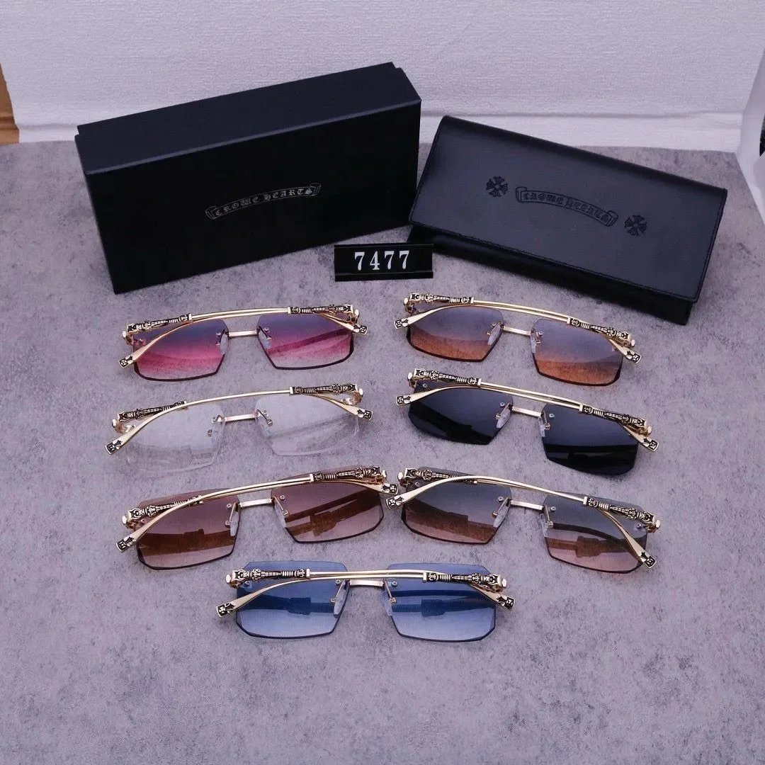 Chrome Hearts Eyewear Rectangular Optical Frames with Decorative Metal Temples image 12