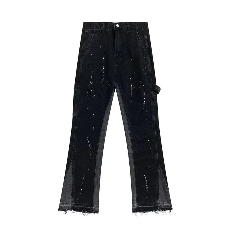 Gallery Dept Ink Splatter Flared Ripped Jeans photo 2