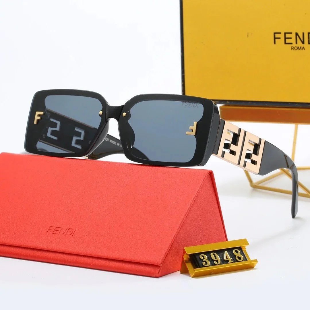 Fendi Eyewear 1924 square rimless sunglasses image 9