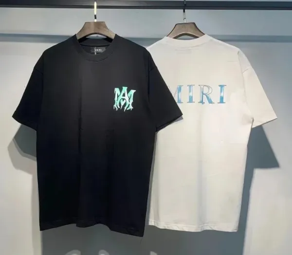 Amiri Drip Logo Black T-Shirt - 7