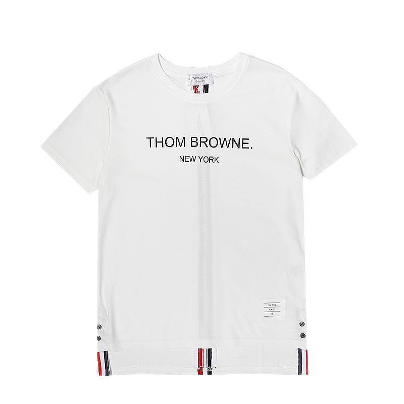 Thom Browne Four-Bar Stripe Navy T-Shirt product detail 2 in Litbuy spreadsheet finds