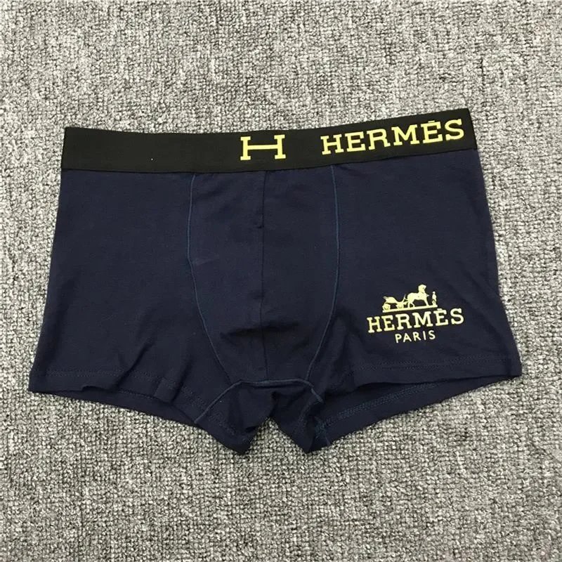 Hermes Boxer Briefs Black White Yellow Classic Underwear