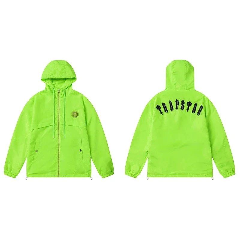 Trapstar Trapstar Neon Green Windbreaker Jacket Green