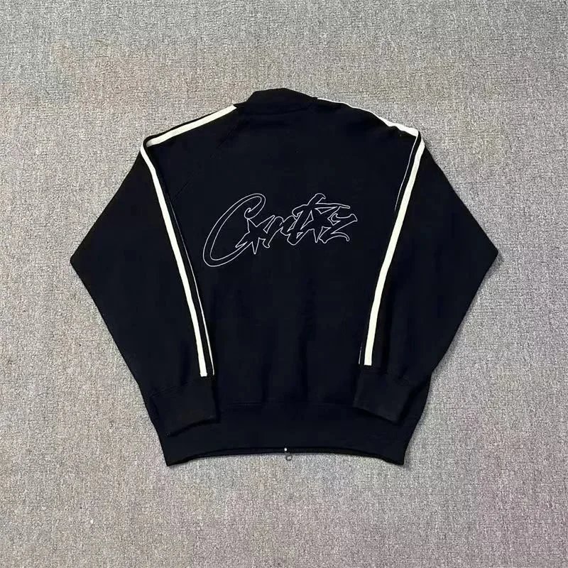 CLOT CLOT Track Jacket - Black with White Stripes Black