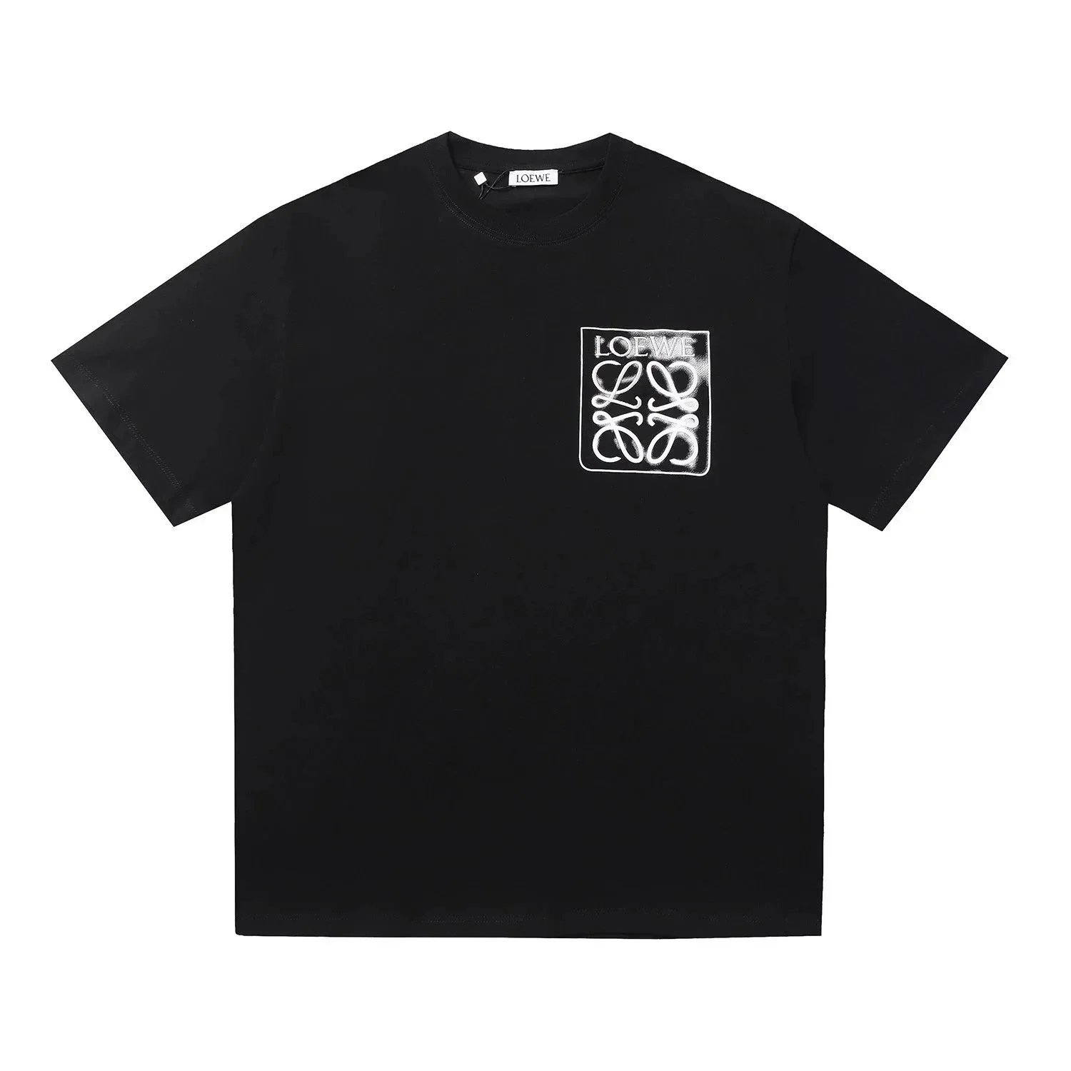 Loewe Loewe Anagram Logo Black T-Shirt Black