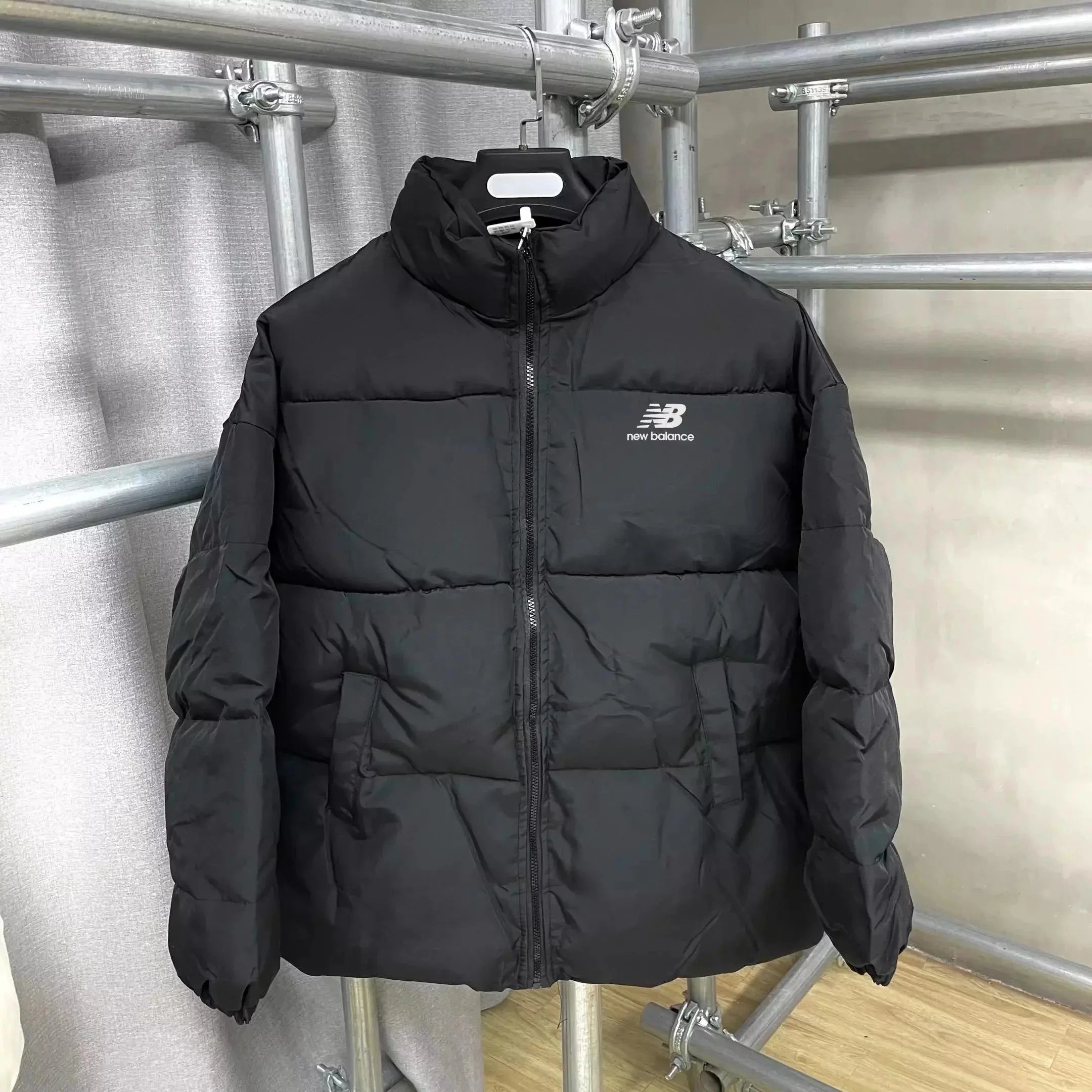 Balenciaga Down Jackets Stand-Collar Quilted Puffer Jacket — 22