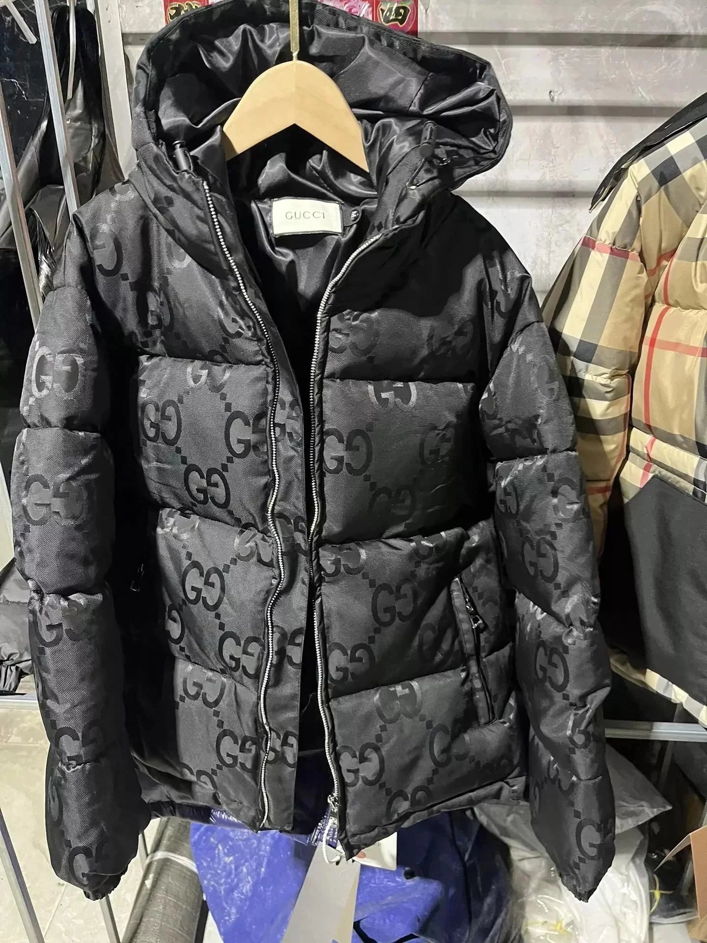 Balenciaga Down Jackets Stand-Collar Quilted Puffer Jacket — 28