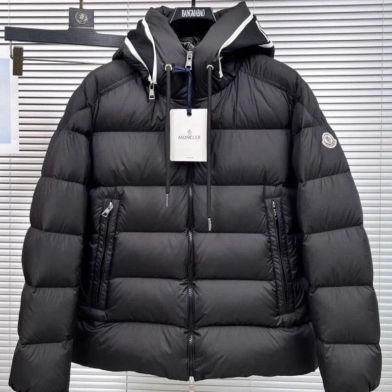 Prada Puffer Jacket Light Blue Cropped Hooded