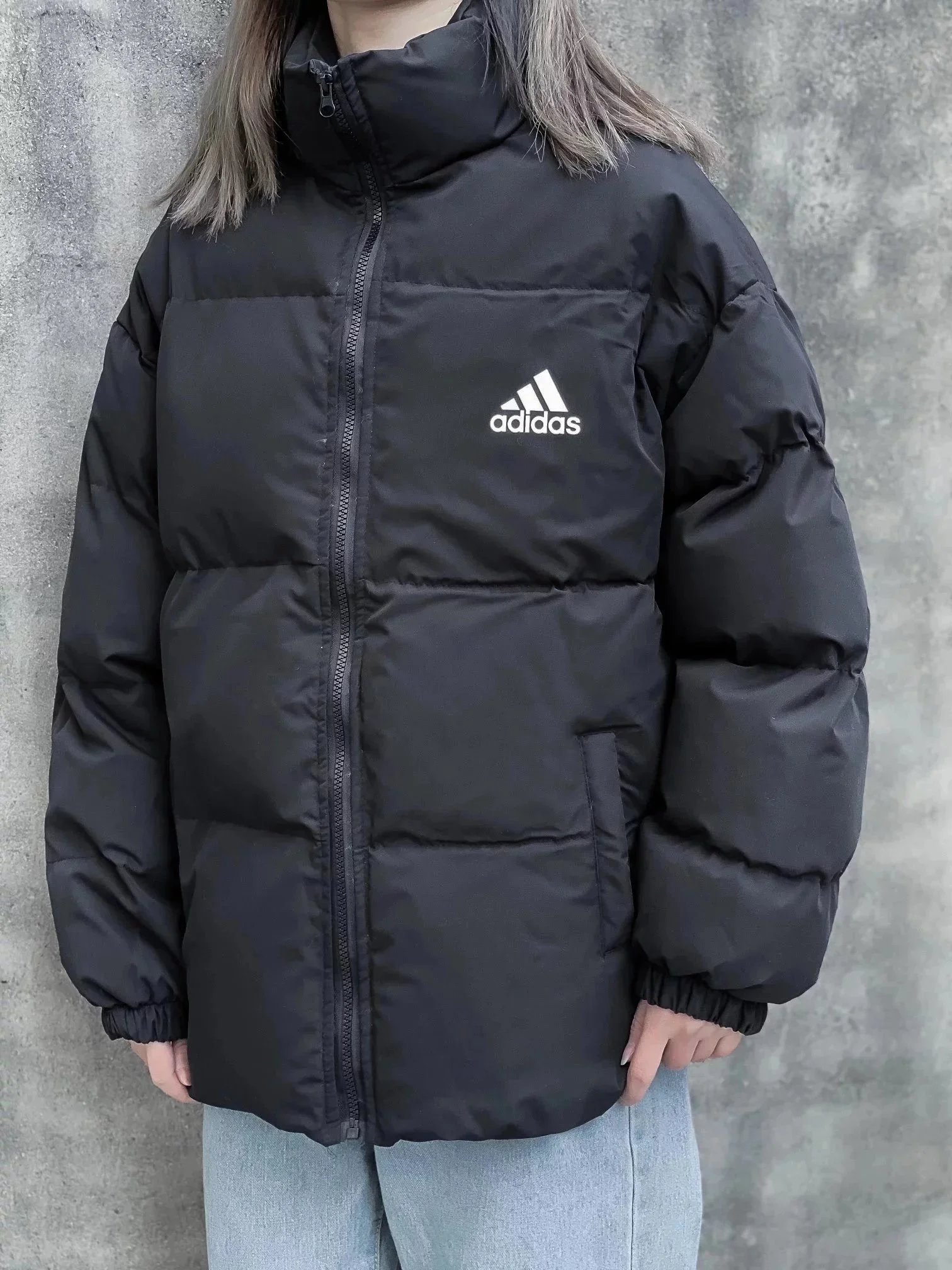 Balenciaga Down Jackets Stand-Collar Quilted Puffer Jacket image 6