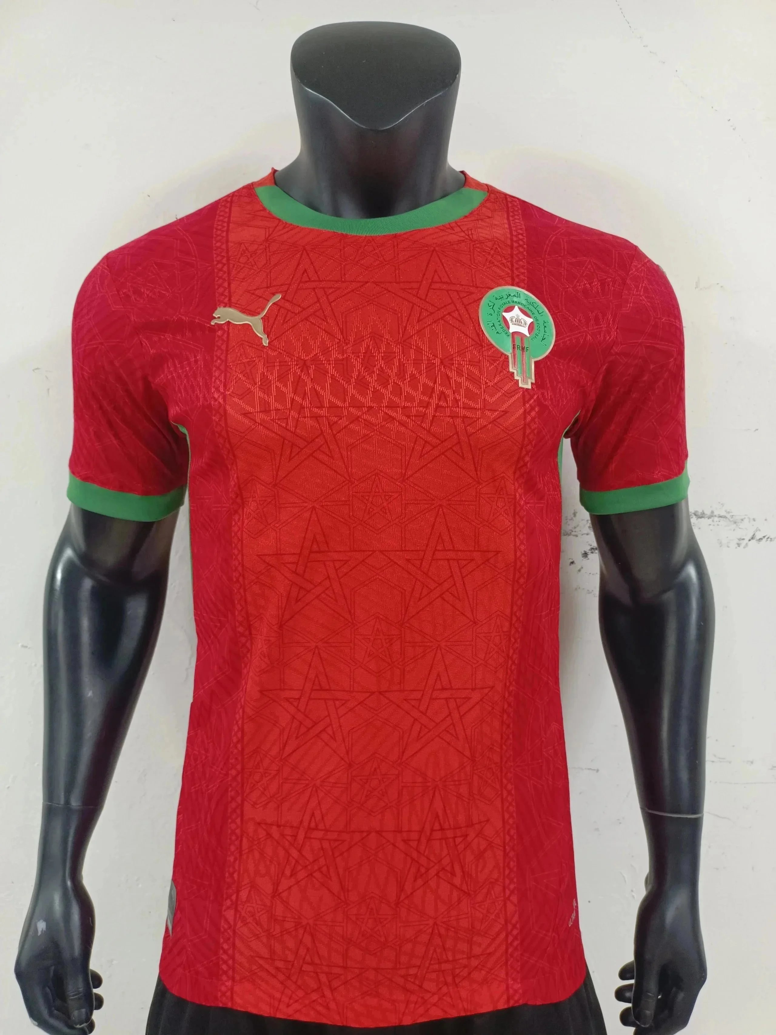 Puma Puma Morocco National Team Home Jersey - Red/Green Red
