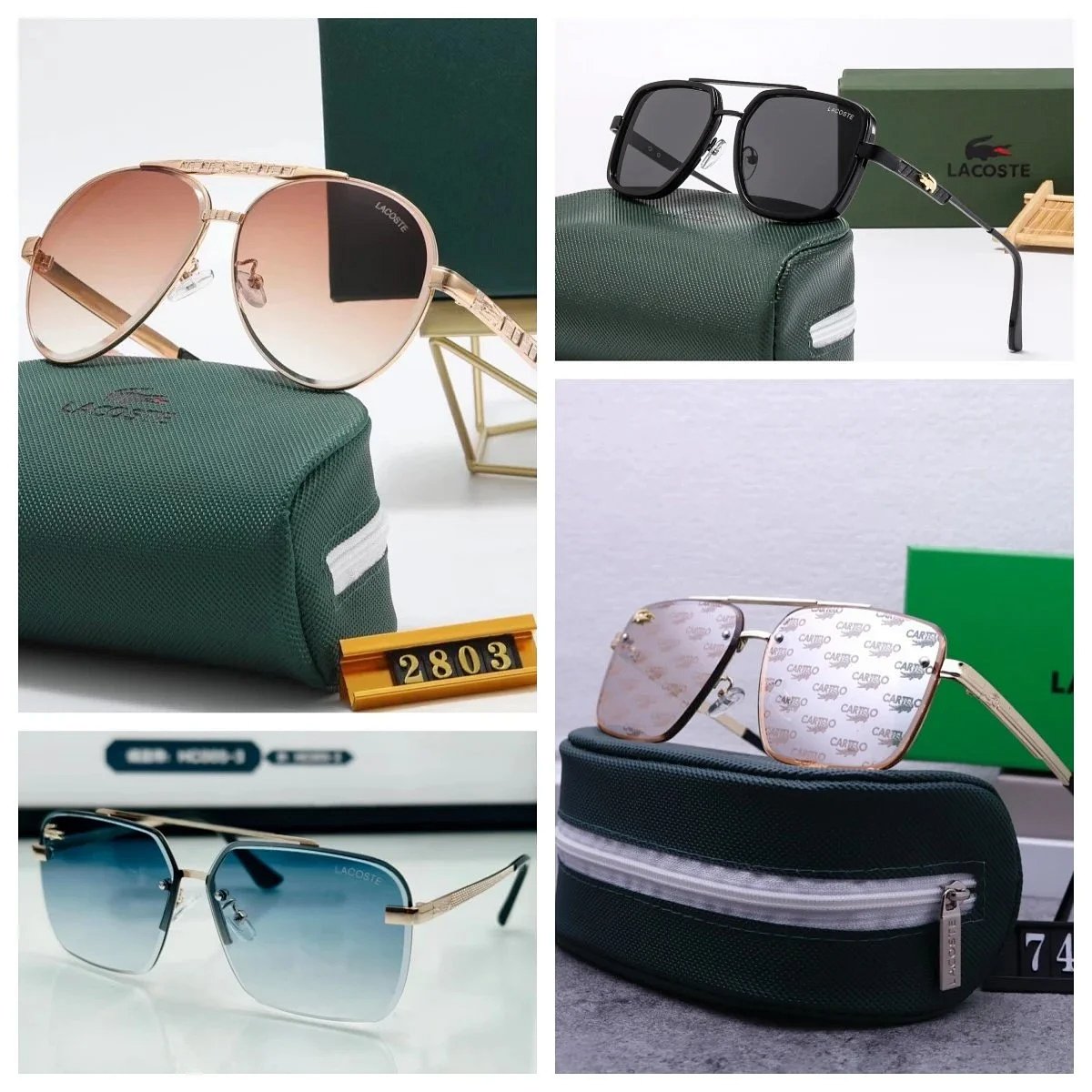 Lacoste 1978-A Series Aviator-Style Sunglasses product detail 2 in Litbuy spreadsheet finds