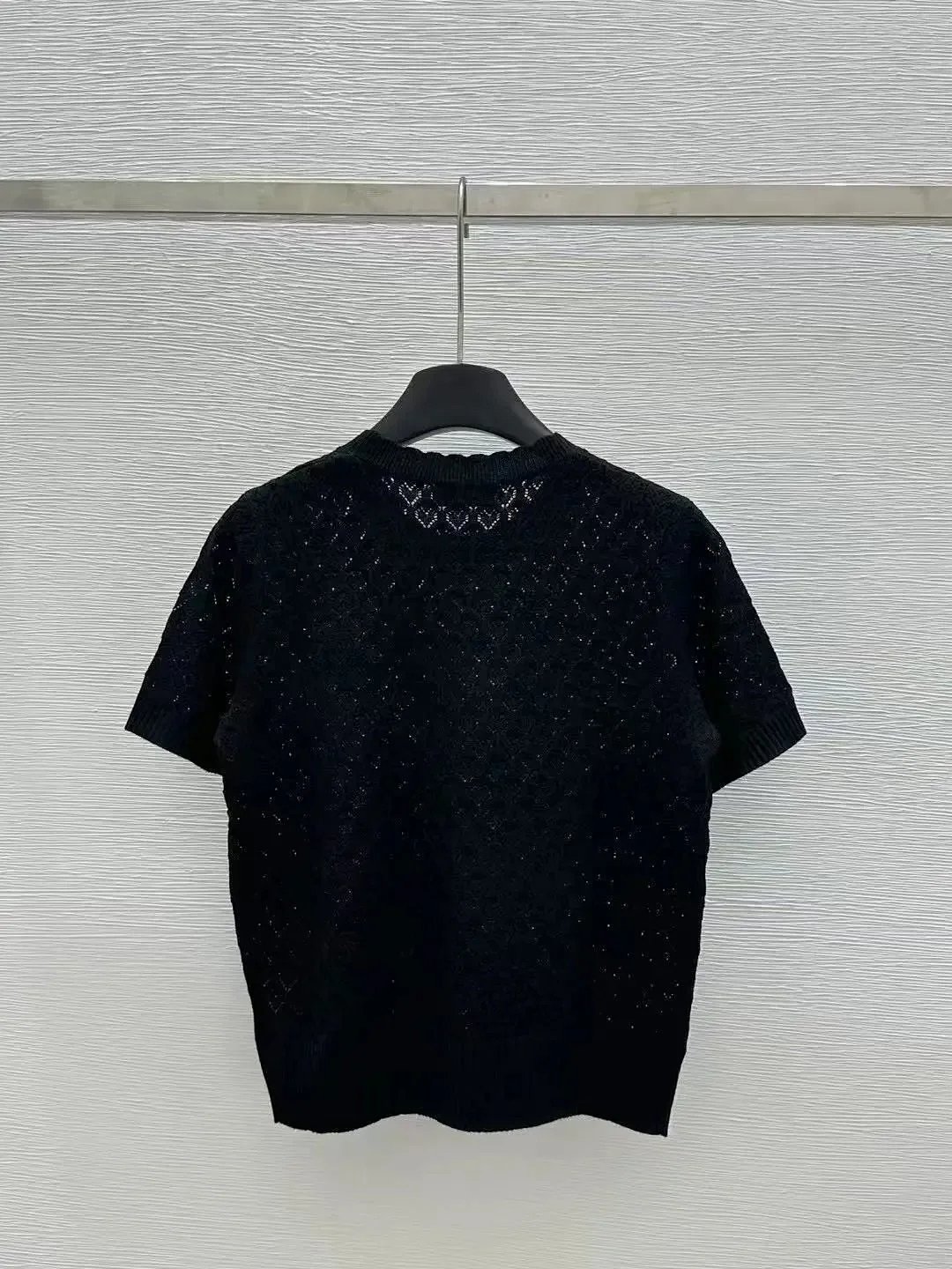 Vivienne Westwood Orb Embroidered Knit T-Shirt Black product detail 9 in Litbuy spreadsheet finds