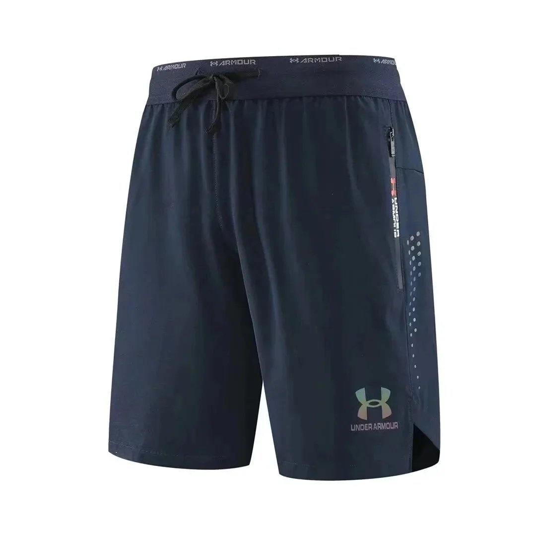 Under Armour 20607 Gray Black Navy Performance Running Shorts