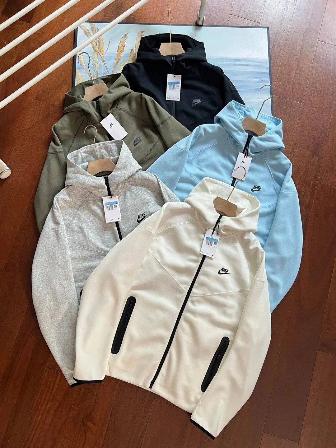Nike Tech Fleece Joggers Light Blue Sweatpants product detail 2 in Litbuy spreadsheet finds