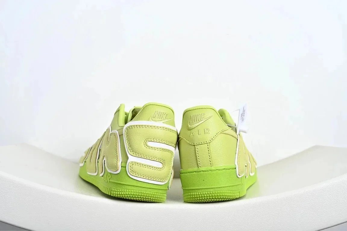 Nike Air Force 1 Lime Green Bold Letter Sneakers