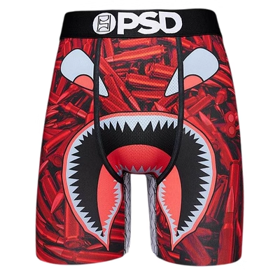 PSD PSD Men's Shark Print Boxer Briefs Red