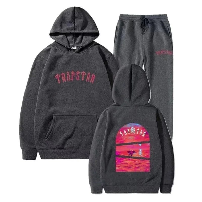 Trapstar Jackets Zip-Up Windbreaker with Red Appliqué Details — 33