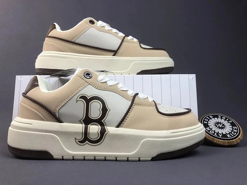 Holy Kicks Holy Kicks Boston Red Sox Low-Top Sneakers Beige/White Beige