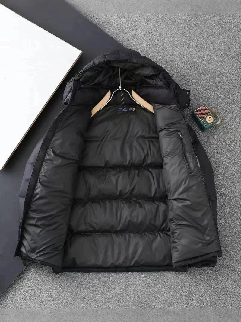 Ralph Lauren Polo Bear Quilted Bomber Jacket Black - 4