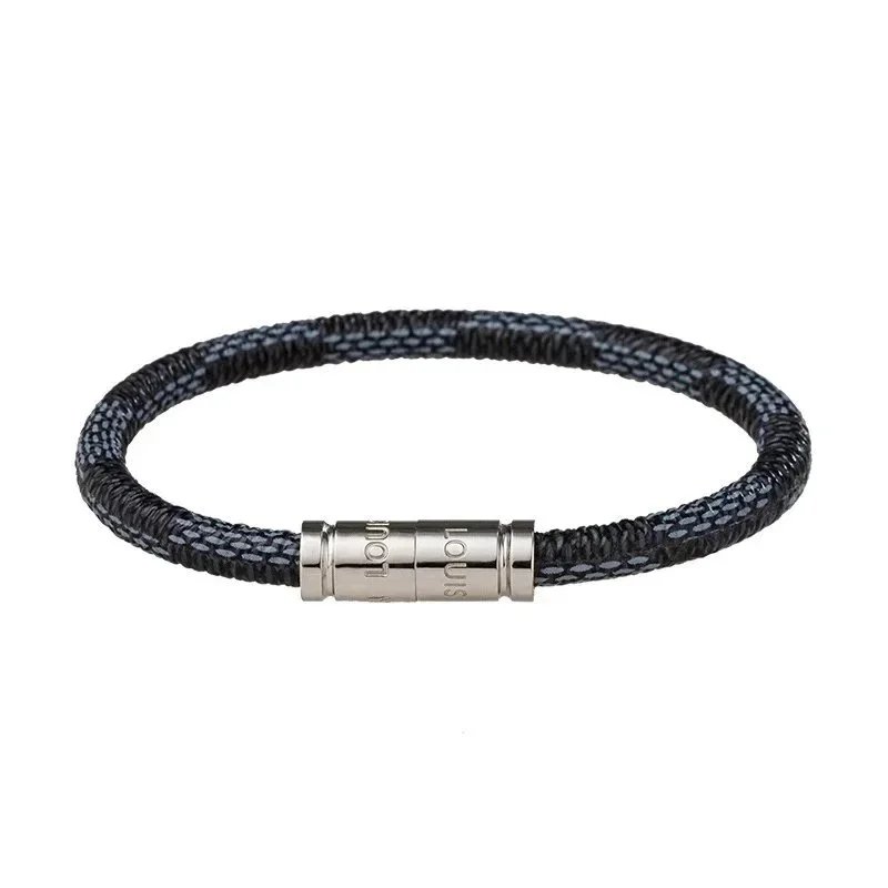Louis Vuitton Multicolor Braided Leather Cuff Bracelet Set