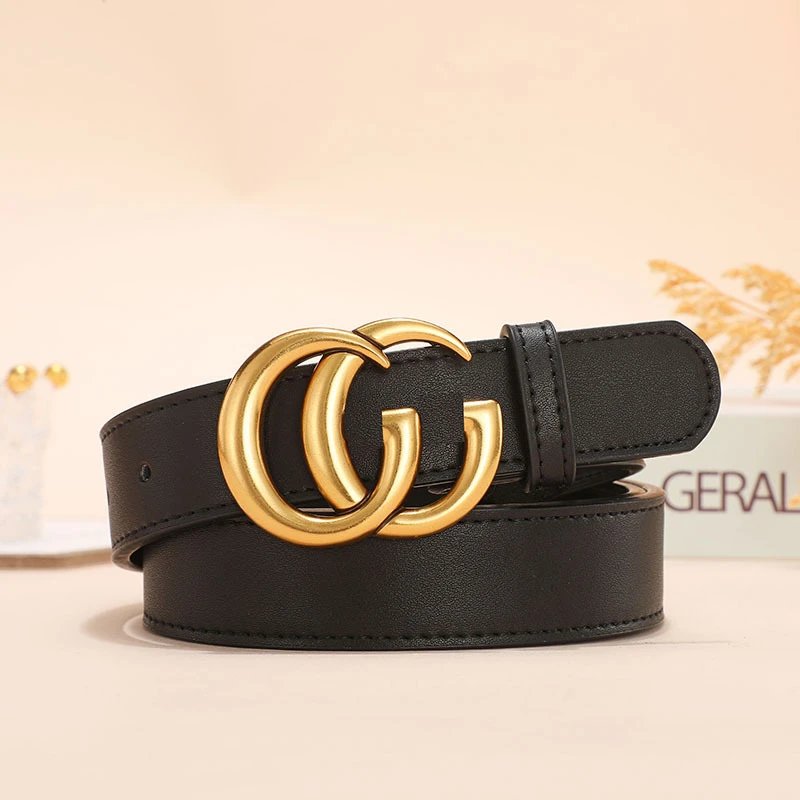 Leather Belt with GG Buckle photo 3