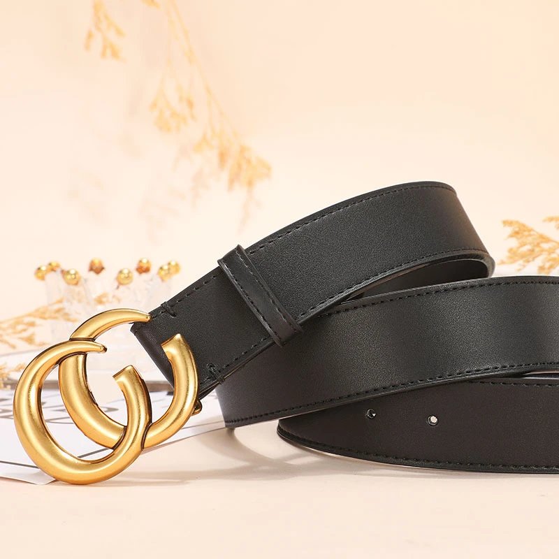 Leather Belt with GG Buckle photo 4