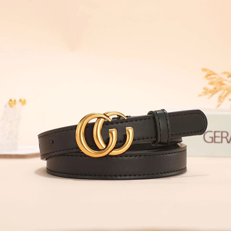 Leather Belt with GG Buckle photo 2