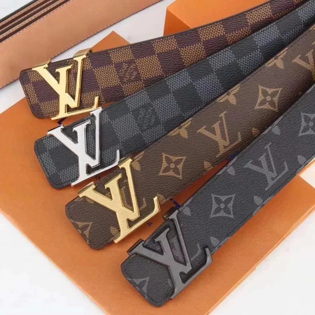001# Men's Designer Luxury Brand Belt, Women's Luxury Fashion Pattern Leather Belt, Men's Designer Belt