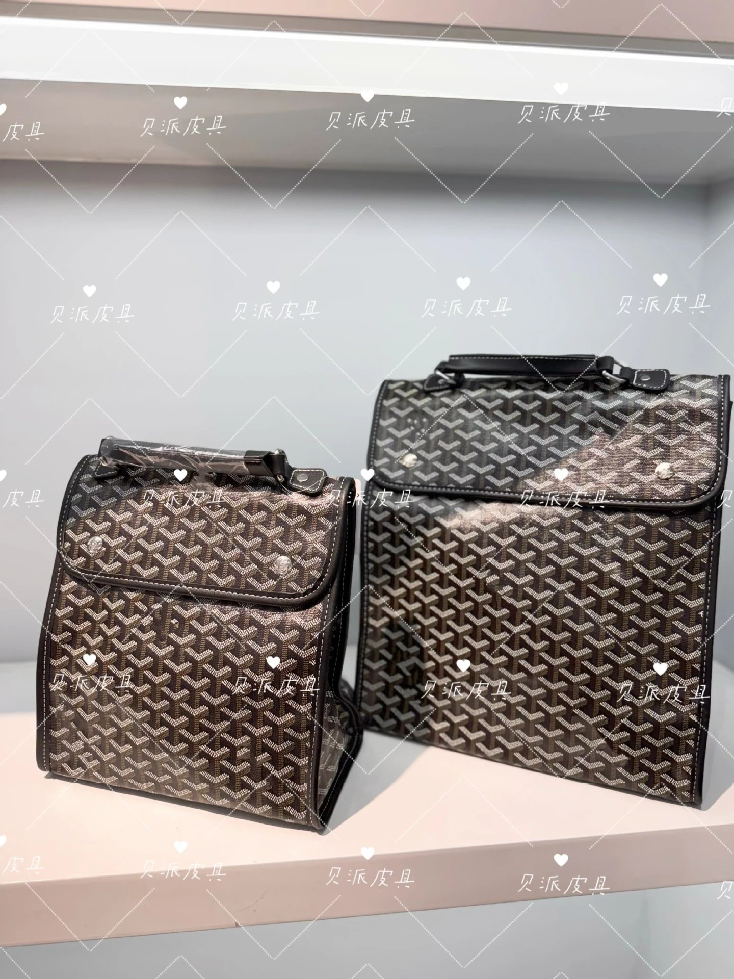 Goyard Saint Louis PM Gray Monogram Messenger Bag - 6