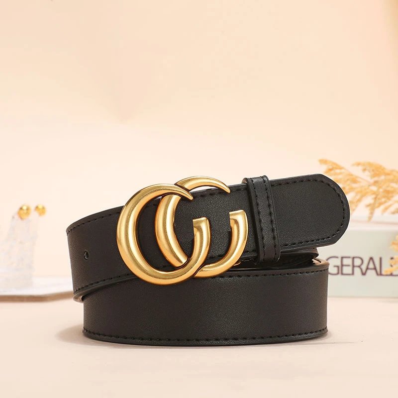 Leather Belt with GG Buckle photo 5