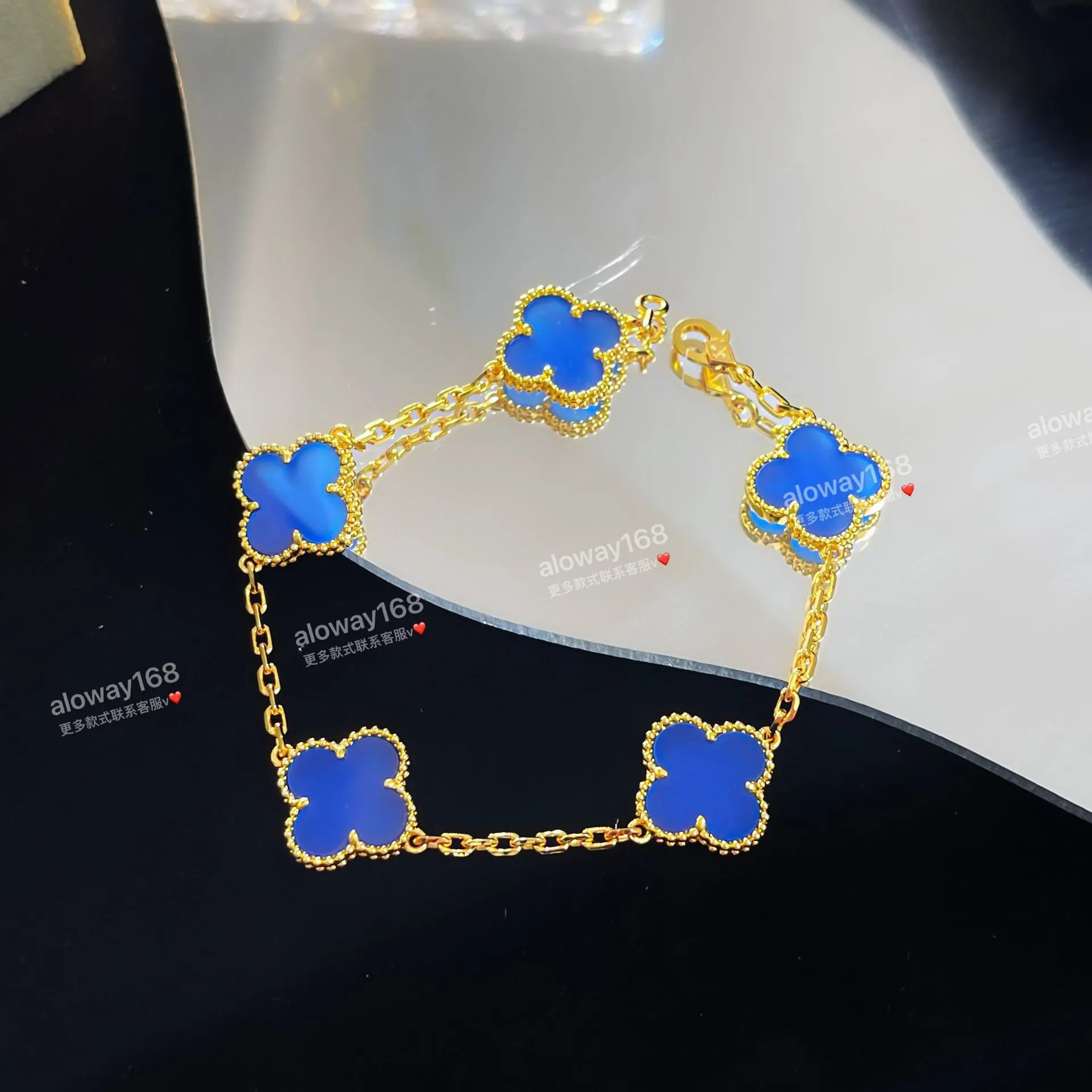 Gold Blue Agate (No Diamonds)