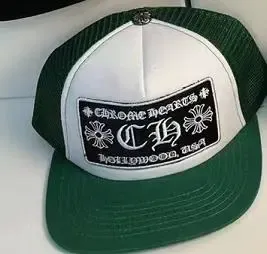 Chrome Hearts Hollywood Trucker Hat Green/White - 1