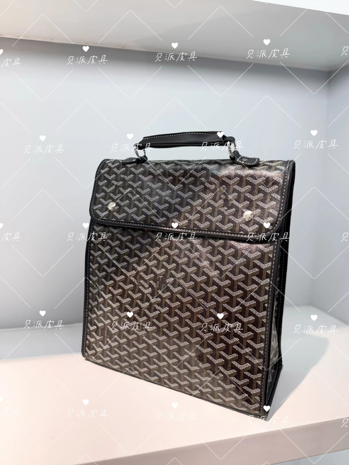 Goyard Saint Louis PM Gray Monogram Messenger Bag - 14