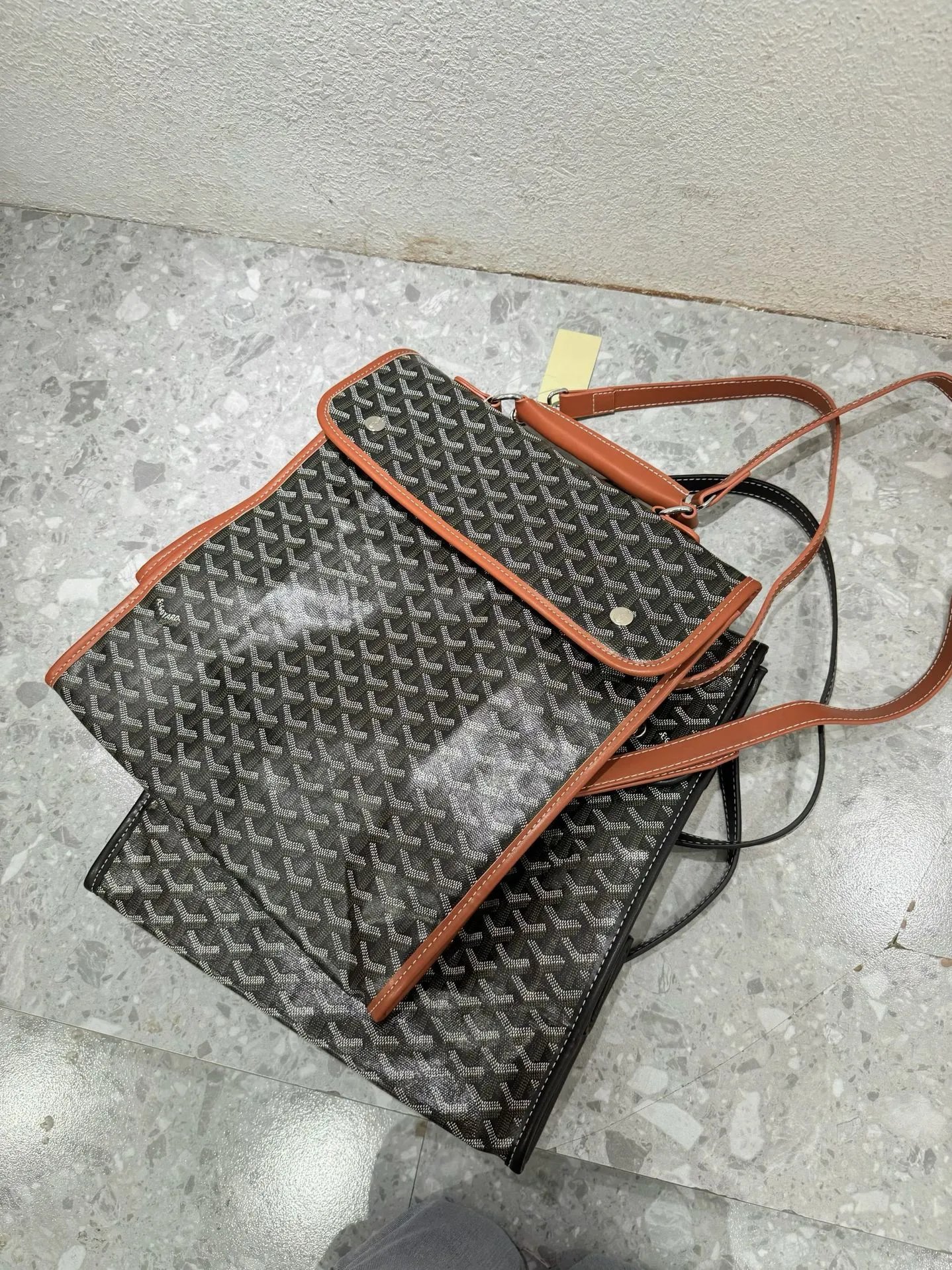Goyard Saint Louis PM Gray Monogram Messenger Bag - 20