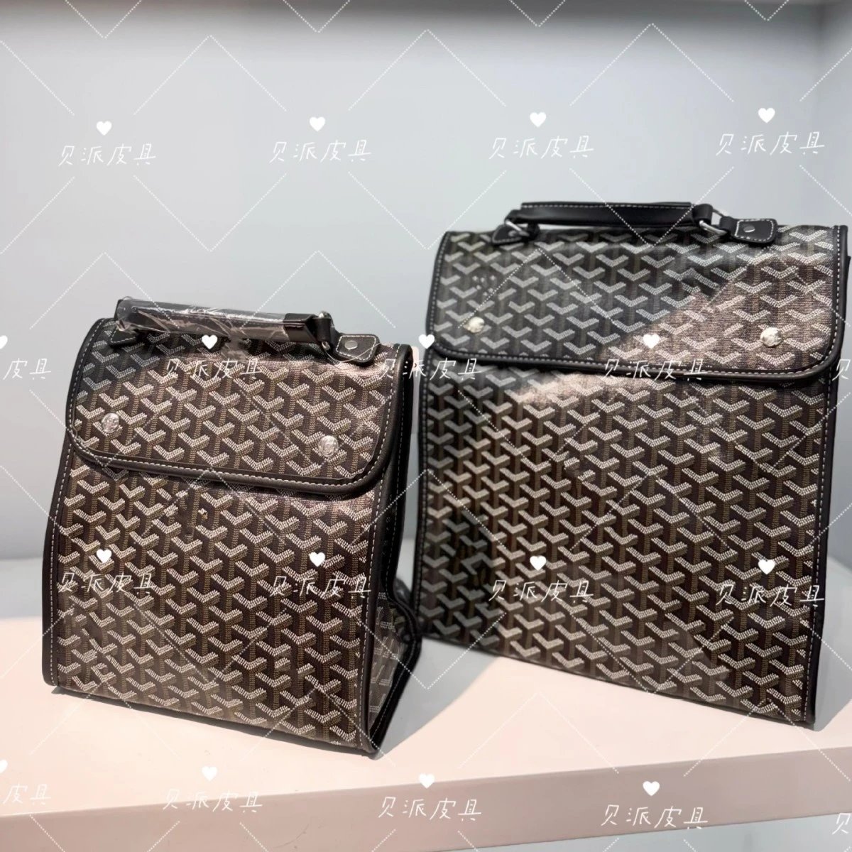 Unbranded Backpacks Top-Handle Flap Backpack with Geometric Pattern image 3