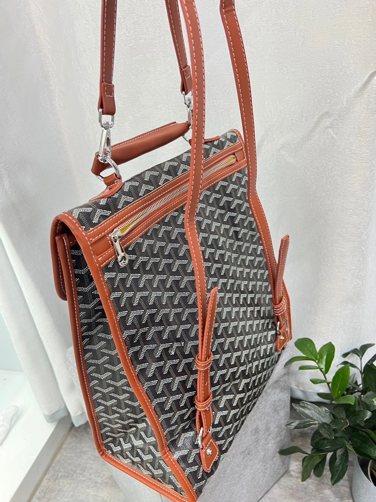 Goyard Saint Louis PM Gray Monogram Messenger Bag - 27