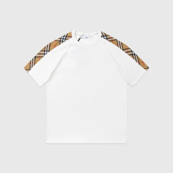 Burberry Vintage Check Panel T-Shirt White - 1